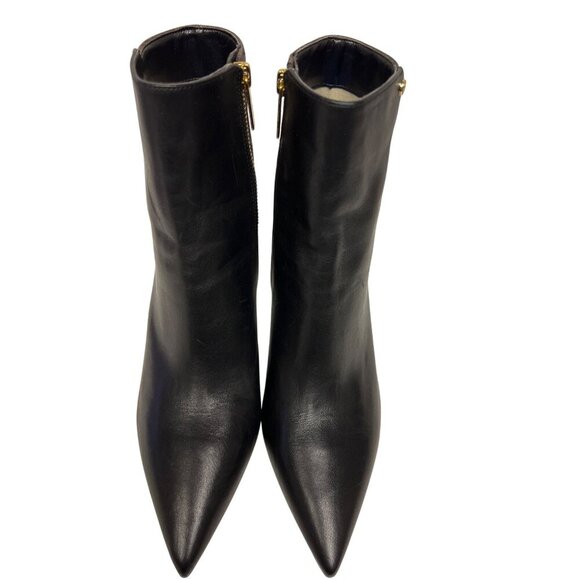 NEW Michael Kors Women's Alina Boot Flex Leather Ankle Logo Heeled Size 9.5 - Picture 4 of 9